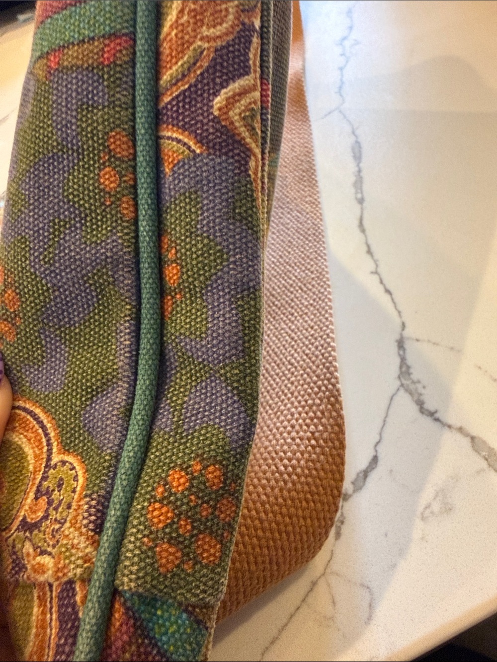 Fossil patchwork Boho Multi-Color Crossbody Shoulder Bag - Picture 9 of 11